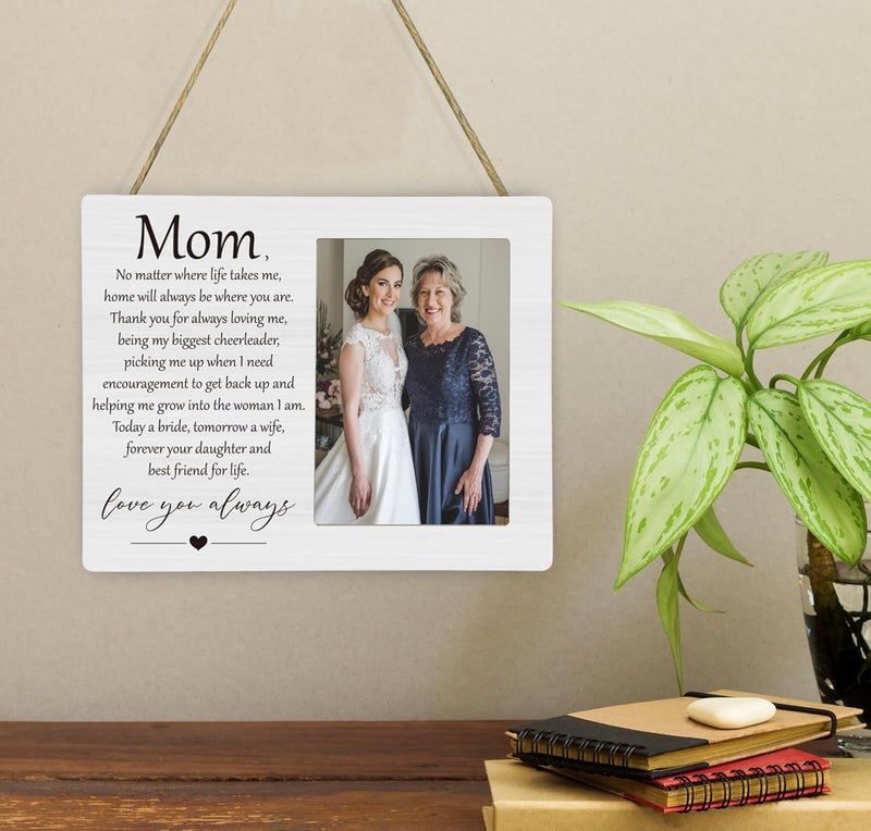 CAIFZ Mom Love You Forever Wedding Picture Frame, Mother of the Bride Photo Frame, 4x6 inch Photo - Image 4